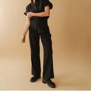 Albion Jetsetter Trouser Black Wide Leg Women's Pants